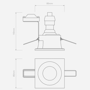 Minima Square Ip65