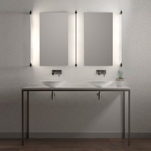 Thin Surface Mount Vanity Light